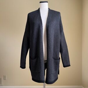 J. Jill Black Chevron Cardigan
